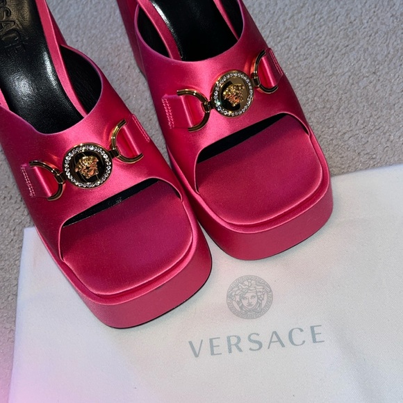 Versace Platform Shoes Hot Pink - Picture 3 of 5